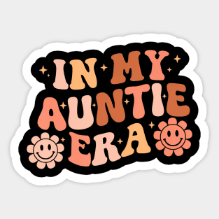 In My Auntie Era niece nephew matching Groovy Sticker